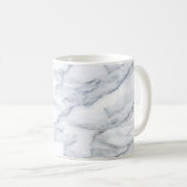 Mug Marbre blanc Carrara Calacatta Texture (Devant droit)