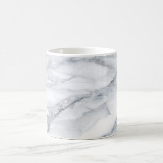Mug Marbre blanc Carrara Calacatta Texture (Centre)