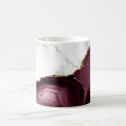 Mug Marbre blanc doré Bourgogne Agate (Centre)