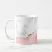 Mug Marbre blanc doré rose pâle (Gauche)