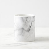Mug marbre blanc et noir chic moderne (Centre)