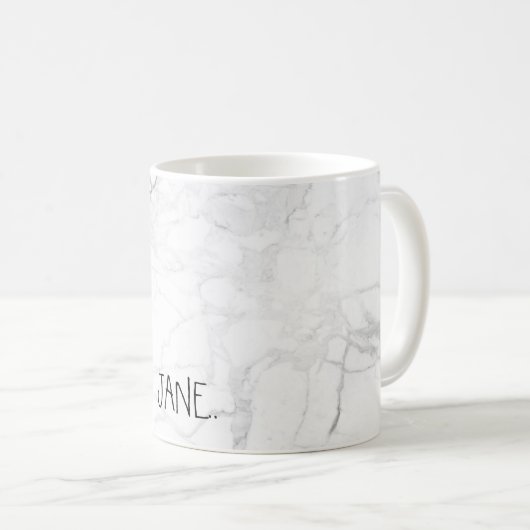 Mug MARBRE BLANC PixDezines (Devant droit)