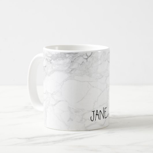 Mug MARBRE BLANC PixDezines (Devant gauche)