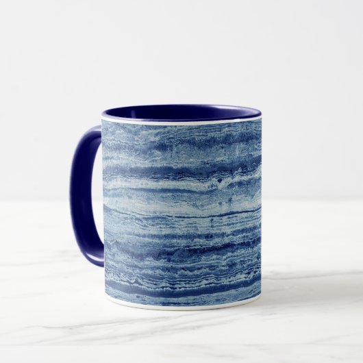 Mug Marbre bleu (Devant gauche)