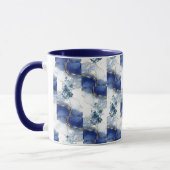 Mug Marbre Bleu Élégant (Gauche)