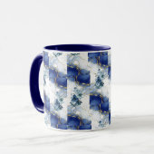 Mug Marbre Bleu Élégant (Devant gauche)