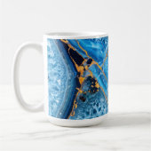 Mug Marbre Bleu et Or (Gauche)