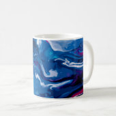 Mug Marbre bleu rouge (Devant droit)