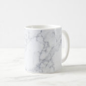 Mug Marbre classique de blanc gris (Devant droit)