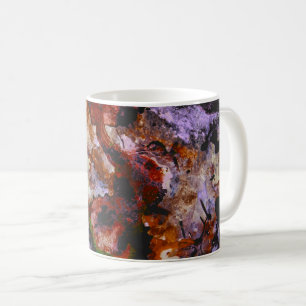 Mug Marbre de cristal de quartz de feu Abstrait