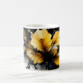 Mug marbre de fleurs d'or noir (Centre)