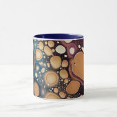 Mug Marbre de Fluide Céleste en Or de Minuit (Centre)