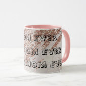 Mug Marbre de luxe Parties scintillant rose rose pâle (Devant droit)