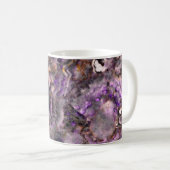 Mug marbre de quartz Abstrait améthyste (Devant droit)