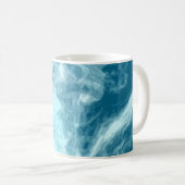 Mug Marbre d'eau bleue (Devant droit)
