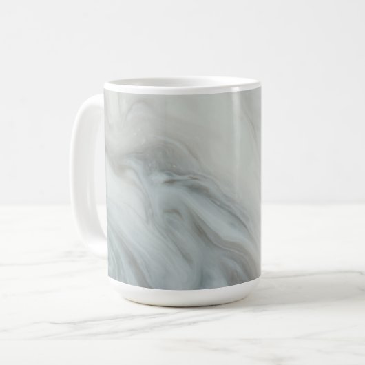 Mug Marbre design gris pierre classique mule (Devant gauche)