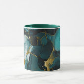 Mug Marbre émeraude aux veines dorées (Centre)