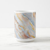 Mug Marbre fluide dans des tons de gris, de pêche et d (Centre)