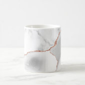 Mug Marbre gris blanc Agate Rose Or Pailleté  (Centre)