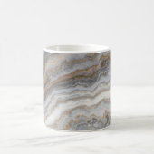 Mug Marbre gris bouclé : Veines dorées (Centre)