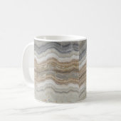 Mug marbre gris brun scandinave minimaliste (Devant gauche)