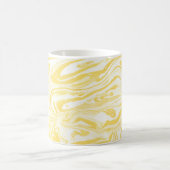 Mug Marbre jaune élégant : Texture dessinée à la main (Centre)