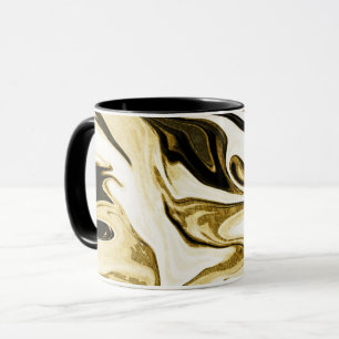 Mug Marbre liquide fluide numérique rétro élégant abst