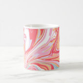 Mug Marbre liquide : tendance de l'art époxy rose (Centre)