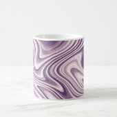 Mug Marbre Liquide Violet Abstrait (Centre)