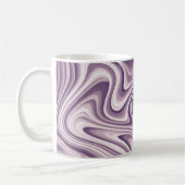 Mug Marbre Liquide Violet Abstrait (Gauche)