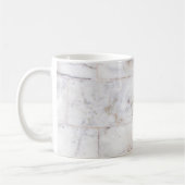 Mug marbre motif céramique blanche et marron (Gauche)