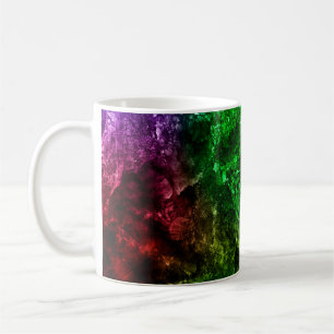 Mug Marbre multicolore en motif naturel, Le mélange de