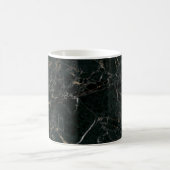 Mug Marbre Noir Élégant : Fond Texturé (Centre)