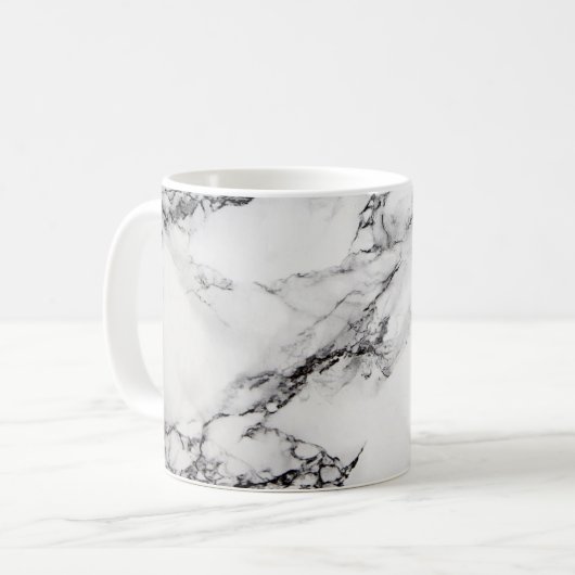 Mug marbre noir et blanc (Devant gauche)