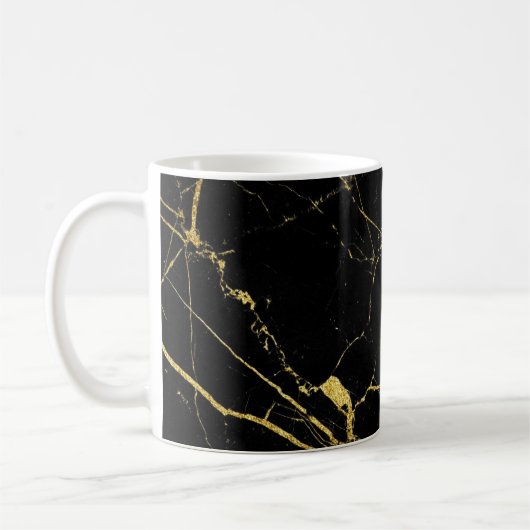 Mug Marbre noir et or (Gauche)