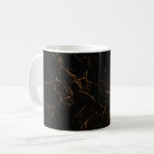 Mug Marbre noir luxueux : Texture élégante (Devant gauche)
