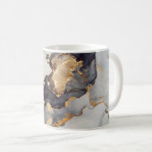 Mug Marbre noir or assez (Devant droit)