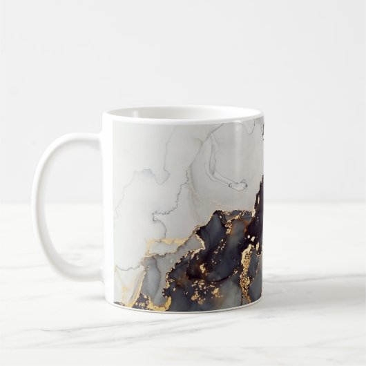 Mug Marbre noir or assez (Gauche)