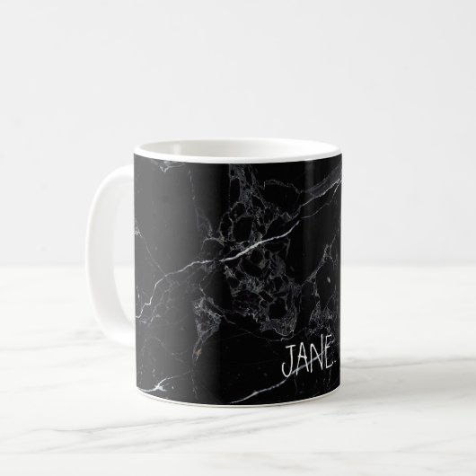 Mug MARBRE NOIR PixDezines (Devant gauche)