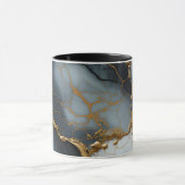 Mug Marbre Onyx Fumé avec Veines Dorées (Centre)