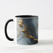 Mug Marbre Onyx Fumé avec Veines Dorées (Gauche)