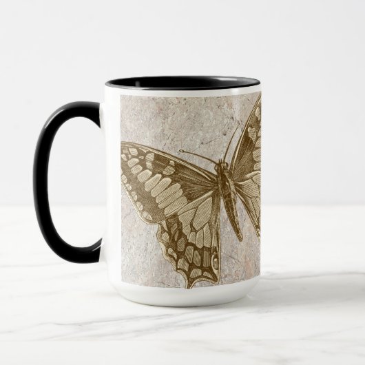 Mug Marbre papillon Brown (Gauche)