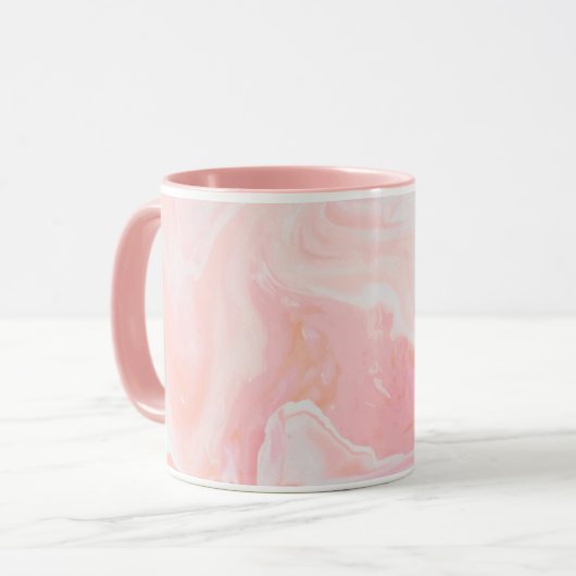 Mug Marbre rose (Devant gauche)