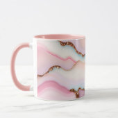 Mug Marbre rose clair Agate Collection moderne (Gauche)
