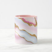 Mug Marbre rose clair Agate Collection tendance (Centre)