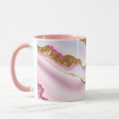 Mug Marbre rose clair Agate Collection tendance (Gauche)