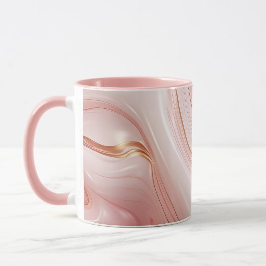 Mug Marbre rose et or (Gauche)