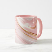 Mug Marbre rose et or (Devant droit)