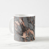 Mug Marbre rose gris or design moderne (Devant gauche)