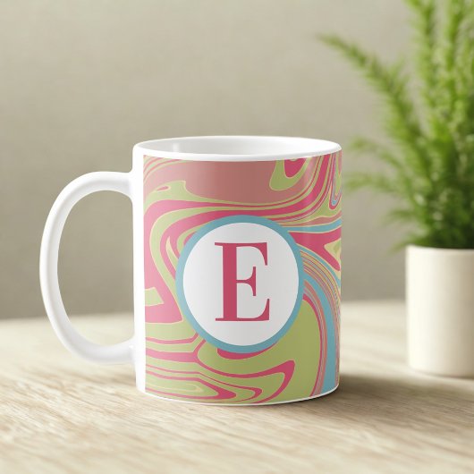 Mug Marbre Rose Monogramme